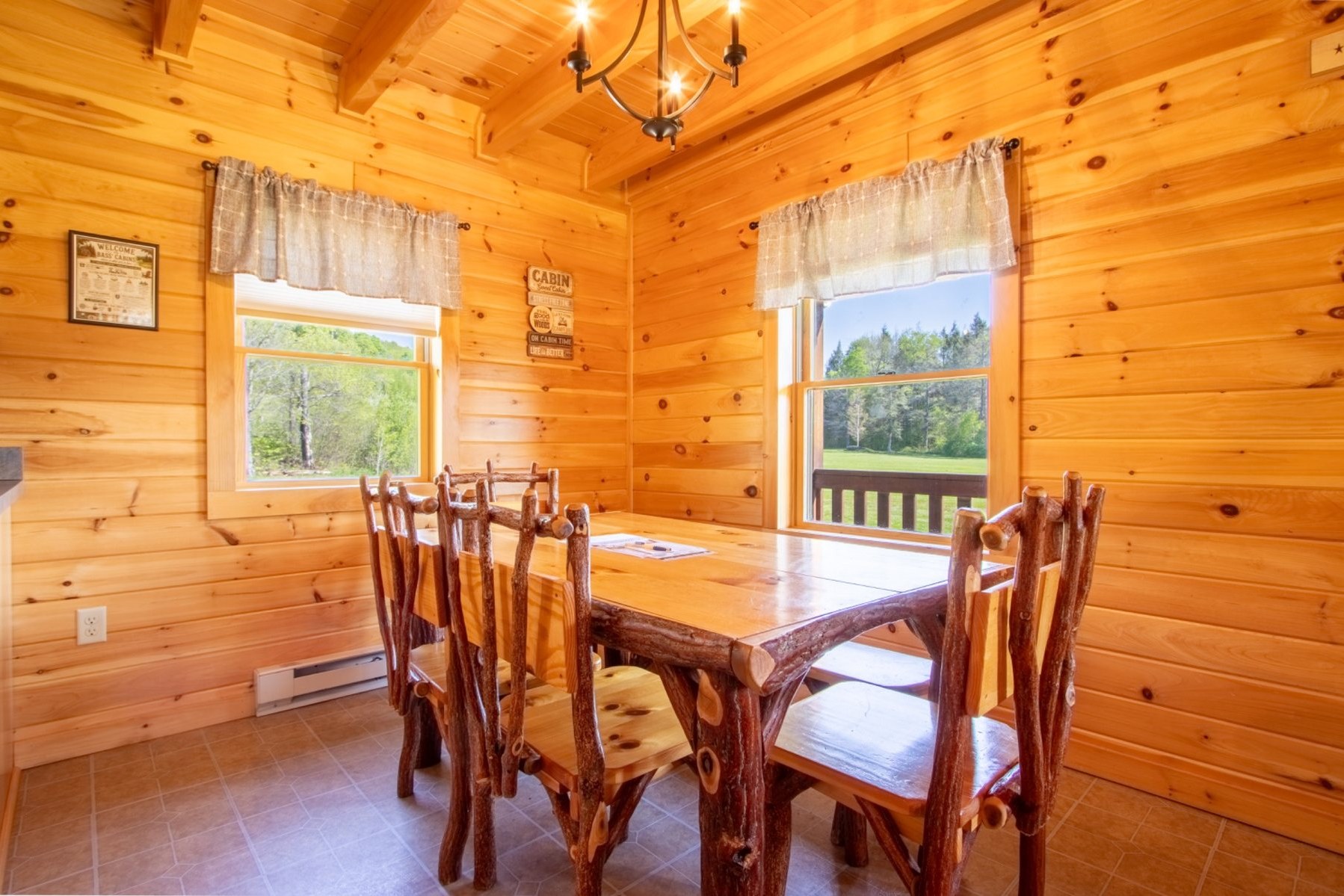 Golf Course Cabin Dining Area